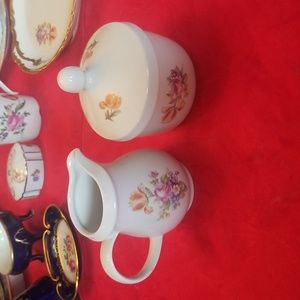 Floral Cream & Sugar Set Vintage GDR